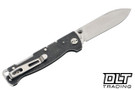 Boker Atlas Drop Point TS - Black Stonewash Stainless Steel Handle - D2 Satin Blade