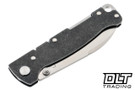 Boker Atlas Drop Point TS - Black Stonewash Stainless Steel Handle - D2 Satin Blade