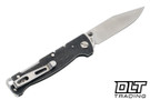 Boker Atlas Clip Point TS - Black Stonewash Stainless Steel Handle - D2 Satin Blade