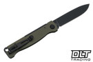 Boker Atlas - OD Green Stainless Steel - Black Stonewash 14C28N Blade