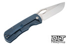 McNees Dixon MagnaCut - Atomic Blue Diamond Titanium - Satin Hardware - Satin Stonewash Blade