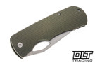 McNees Dixon MagnaCut - Atomic Green Bronze Diamond Titanium - Satin Hardware - Satin Stonewash Blade