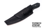 Lynch Blades Sparrow Seven - X Black Canvas Micarta - Service MagnaCut Blade - Black Leather