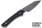 Lynch Blades Swift Six - Black Canvas Micarta - Service Cru-Wear Blade - Black Leather