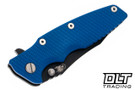 Hinderer Eklipse Spear Point S45VN - Battle Black DLC - Blue G-10