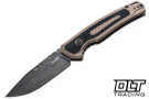 Kershaw Auto Launch 21 7106DAM - Damascus Blade - Flat Dark Earth Aluminum - Black G-10 Inlay