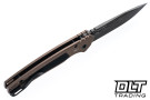 Kershaw Auto Launch 21 7106DAM - Damascus Blade - Flat Dark Earth Aluminum - Black G-10 Inlay