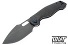 Kunwu Gringo Verta Lock - Stonewashed Honeydew Texture Titanium - Stonewash Elmax Blade
