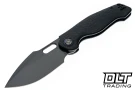 Kunwu Gringo Verta Lock - PVD Black Honeydew Texture Titanium - DLC Elmax Blade