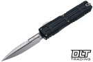 Microtech 1120EX-12S Ultratech EX-ZBP - Black Handle - Stonewash Blade - Signature Series