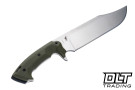 WTG Primal - K329 Satin Blade - OD Green G-10 Gator Grip - OD Green Kydex Sheath