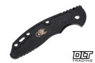 Hinderer 3.5" XM-18 Textured Titanium Scale - Battle Black DLC - Warthog Machined - Blackout Edition - Back