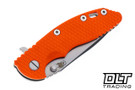 Hinderer 3.25" XM-18 S45VN Spearpoint - Stonewashed Titanium & Blade - Orange G-10