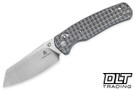 Bestechman Cicada's Wing B-Lock - Gray PVD Frag Stainless Steel - Satin Blade