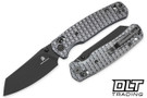 Bestechman Cicada's Wing B-Lock - Gray PVD Frag Stainless Steel - Black PVD Blade
