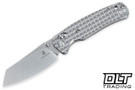 Bestechman Cicada's Wing B-Lock - Mirror Polished Frag Stainless Steel - Stonewash Blade