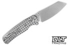 Bestechman Cicada's Wing B-Lock - Mirror Polished Frag Stainless Steel - Stonewash Blade