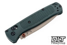 Benchmade Bugout 535TN-2601 - Taiga Green Grivory - Tan Cerakote Elmax Blade - Burnt Orange Accents