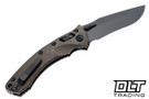 Microtech 137RL-1DLCTMS1 Amphibian Ram-Lok - Antique Bronze Titanium - DLC Ti Accents - DLC Stonewash Blade - Marfione Select