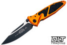 Microtech 160-1OR SOCOM Elite - Orange Handle - Black Blade - Inlay