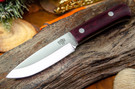 Blade Raid Custom Field Knife A2 - Burgandy Canvas Micarta