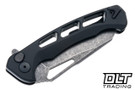 Dead Reckon Ridgeback Integral Vertebrae - Dark Stonewashed MagnaCut - Reverse Tanto - Black Aluminum