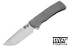 Chaves Integral Redencion 229 - Gray Titanium Magnetic Scale - Belt Satin Drop Point M390 Blade