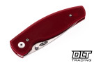 Three Rivers Manufacturing Neutron 2 MagnaCut - Framelock - Flat Ruby Red G-10