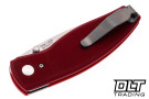 Three Rivers Manufacturing Neutron 2 MagnaCut - Framelock - Flat Ruby Red G-10