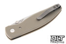 Three Rivers Manufacturing Atom 20CV - Flat Textured- Desert Tan G-10