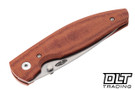 Three Rivers Manufacturing Atom 20CV - 3D Contoured - Autumn Orange Micarta