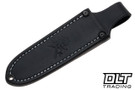 Vehement Foreman - Black Frag G-10 - Orange Liners - Black Wash Blade - Black Leather - White Stitching