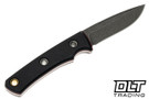 Vehement Foreman - Black Micarta - Red Liners - Black Wash Blade - Black Leather - White Stitching