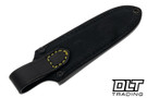Vehement Foreman - Black Micarta - Yellow Liners - Mosaic Pins - Satin Blade - Black Leather - Yellow Stitching