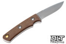 Vehement Foreman - Natural Micarta - Black Liners - Satin Blade - Black Leather - White Stitching