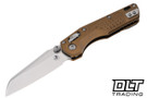 Microtech 210M-10FRTA MSI Mini Ram-Lok - Tan Frag Handle - Stonewash Blade
