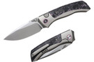 Remette RT-Steed RTWS-TP Innovative Button FrameLock - Titanium - Carbon Fiber Inlay - M390 Blade
