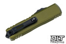 Microtech 12334-2OD UTX-85 Gen IV T/E - OD Green Handle - Black Blade