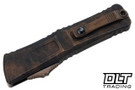 Microtech 1142-2PLOBS Combat Troodon Gen III D/E - Plague Outbreak Handle - Plague Outbreak Blade - Signature Series