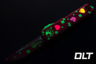 Microtech 12324-1SPDS UTX-85 Gen IV S/E - St. Patrick's Day Handle - Red Blade - UV Reactive
