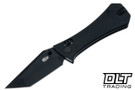 Auxiliary Manufacturing Coffin Tanto Crossbar - Black Micarta - Black 14C28N Blade