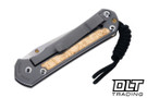 Chris Reeve Small Sebenza 31 - Tanto - Box Elder Inlay - #18