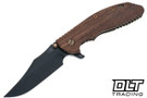 Hinderer XM-24 Skinny Vintage Series Bowie - Smooth Walnut