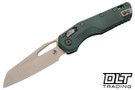 Microtech 210-13MS1 MSI Ram-Lok - Antique Green Titanium - Bronze Accents - Bronze Stonewash Blade - Marfione Select
