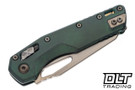 Microtech 210-13MS1 MSI Ram-Lok - Antique Green Titanium - Bronze Accents - Bronze Stonewash Blade - Marfione Select