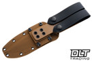 Spartan Blades Ronin Shinto - Black Canvas Micarta - FDE MagnaCut Blade - Coyote Kydex