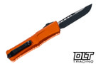 Microtech 1143-1OR Combat Troodon Gen III S/E - Orange Handle - Black Blade