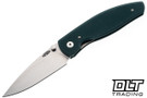 Three Rivers Manufacturing Atom Magnacut - Linerlock - Flat Textured - Forest Green G-10