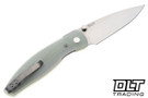 Three Rivers Manufacturing Atom Magnacut - Linerlock - 3D Lizard Skin - Jade Lizard Skin G-10