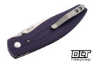 Three Rivers Manufacturing Atom Magnacut - Linerlock - 3D Smooth Contoured - Popsicle Purple G-10